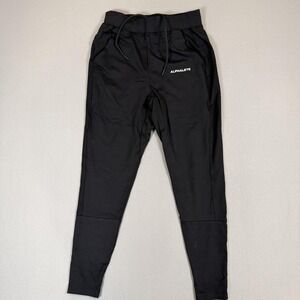 Alphalete Jogger Pants Womens Small Black Tapered Athletic Sweatpants Gym Logo